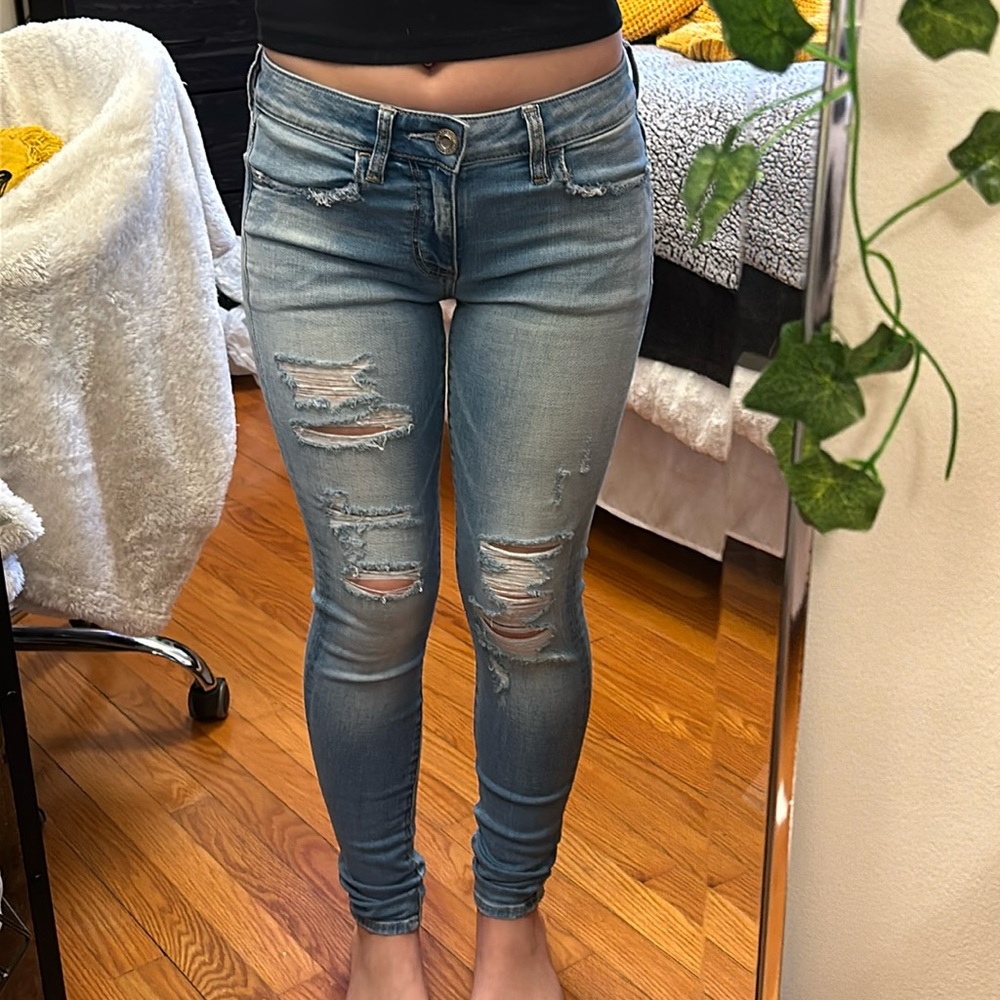 low rise jeggings